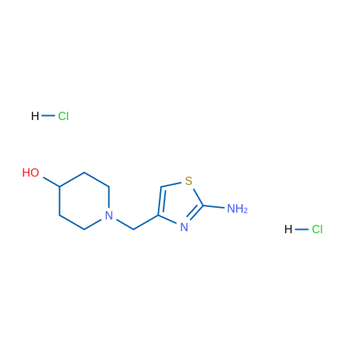 1-[(2-amino-1,3-thiazol-4-yl)methyl]piperidin-4-ol dihydrochloride 5g