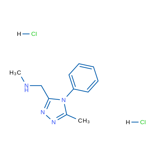 N-methyl-1-(5-methyl-4-phenyl-4H-1,2,4-triazol-3-yl)methanamine dihydrochloride 5g