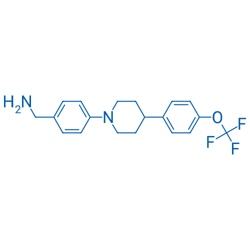 Benzenemethanamine, 4-[4-[4-(trifluoromethoxy)phenyl]-1-piperidinyl]- 1g