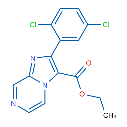 Ethyl 2-(2,5-dichlorophenyl)imidazo[1,2-a]pyrazine-3-carboxylate 1g