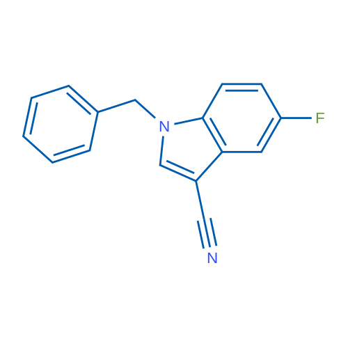 1-Benzyl-5-fluoro-1H-indole-3-carbonitrile 1g
