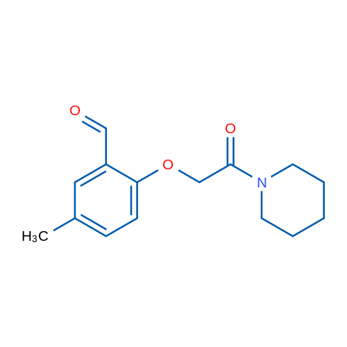 5-Methyl-2-(2-oxo-2-(piperidin-1-yl)ethoxy)benzaldehyde 1g