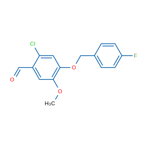2-Chloro-4-((4-fluorobenzyl)oxy)-5-methoxybenzaldehyde 1g