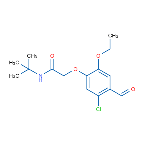 N-(tert-Butyl)-2-(5-chloro-2-ethoxy-4-formylphenoxy)acetamide 5g