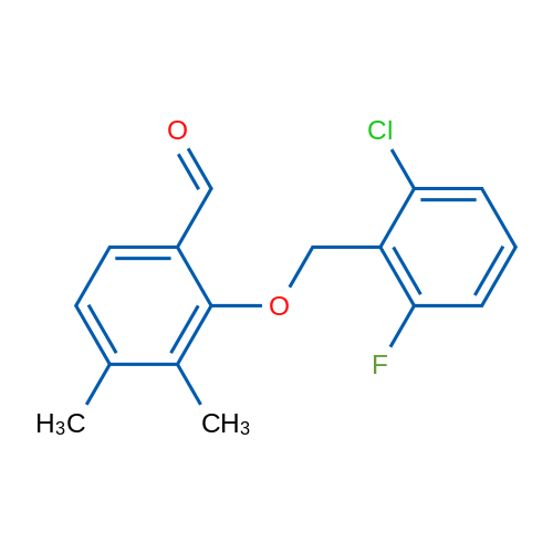 2-((2-Chloro-6-fluorobenzyl)oxy)-3,4-dimethylbenzaldehyde 5g