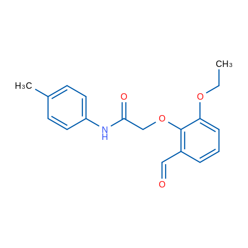 2-(2-Ethoxy-6-formylphenoxy)-N-(p-tolyl)acetamide 1g