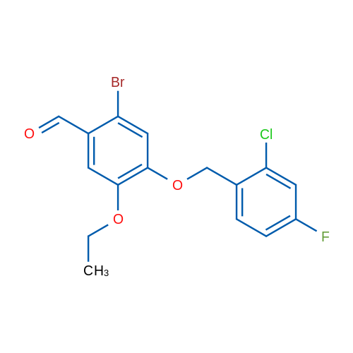 2-Bromo-4-((2-chloro-4-fluorobenzyl)oxy)-5-ethoxybenzaldehyde 5g