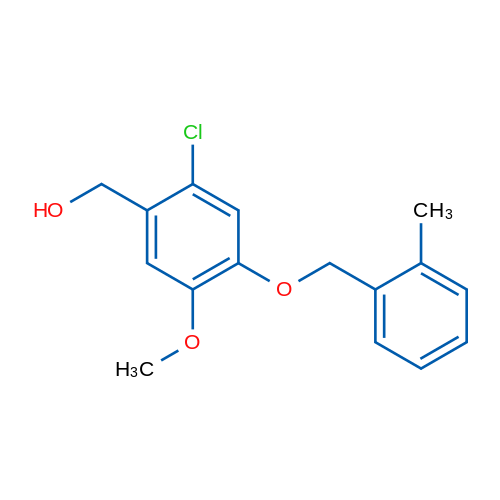 (2-Chloro-5-methoxy-4-((2-methylbenzyl)oxy)phenyl)methanol 5g