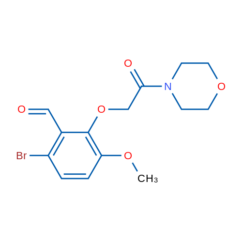 6-Bromo-3-methoxy-2-(2-morpholino-2-oxoethoxy)benzaldehyde 1g