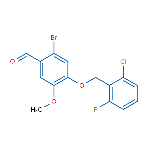 2-Bromo-4-((2-chloro-6-fluorobenzyl)oxy)-5-methoxybenzaldehyde 1g