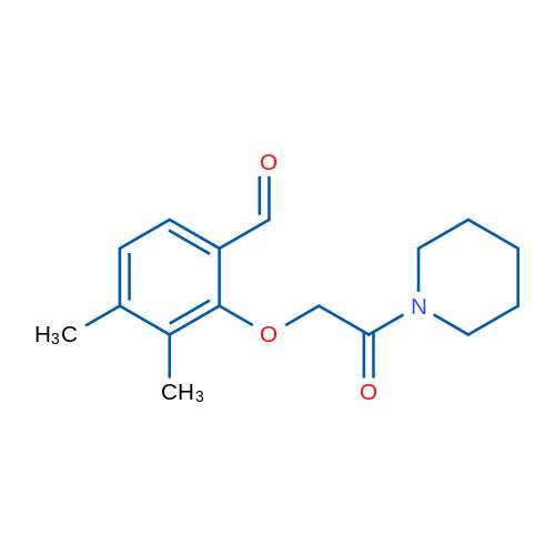 3,4-Dimethyl-2-(2-oxo-2-(piperidin-1-yl)ethoxy)benzaldehyde 1g