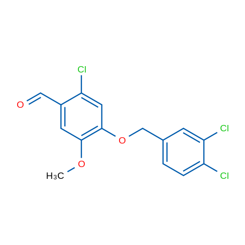 2-Chloro-4-((3,4-dichlorobenzyl)oxy)-5-methoxybenzaldehyde 1g