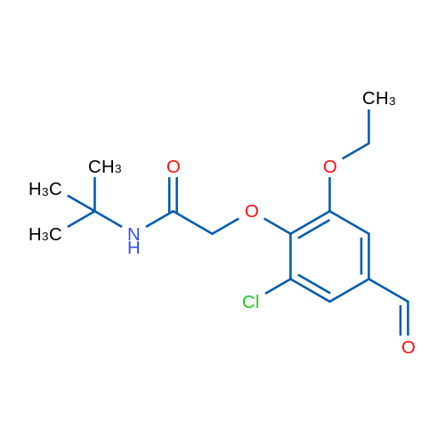 N-(tert-Butyl)-2-(2-chloro-6-ethoxy-4-formylphenoxy)acetamide 5g