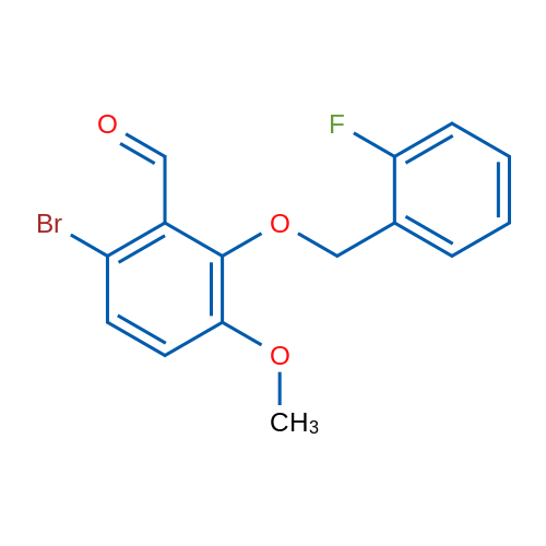 6-Bromo-2-((2-fluorobenzyl)oxy)-3-methoxybenzaldehyde 5g