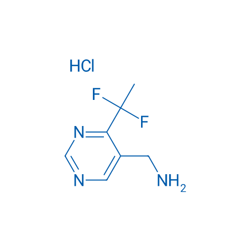 C-[4-(1,1-Difluoro-ethyl)-pyrimidin-5-yl]-methylamine hydrochloride 1g