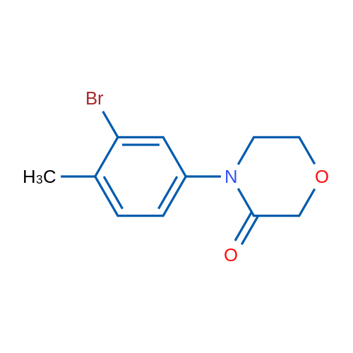 4-(3-Bromo-4-methyl-phenyl)-morpholin-3-one 1g