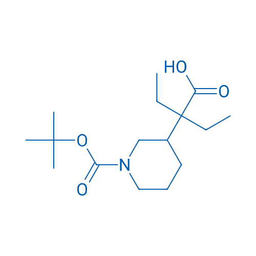 2-{1-[(tert-butoxy)carbonyl]piperidin-3-yl}-2-ethylbutanoic acid 100mg