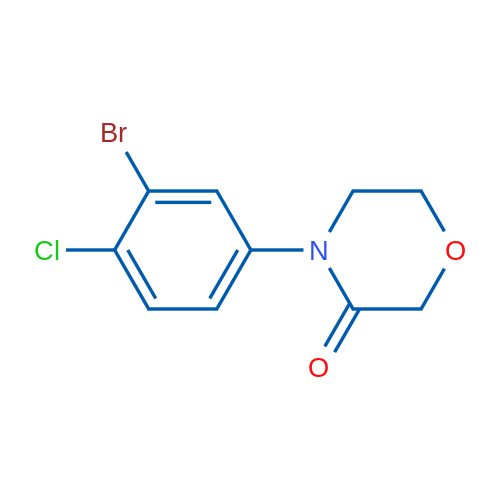 4-(3-Bromo-4-chloro-phenyl)-morpholin-3-one 1g