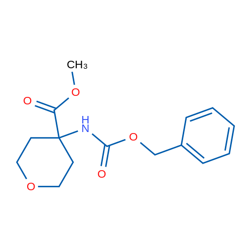 Methyl 4-(Cbz-amino)tetrahydropyran-4-carboxylate 250mg