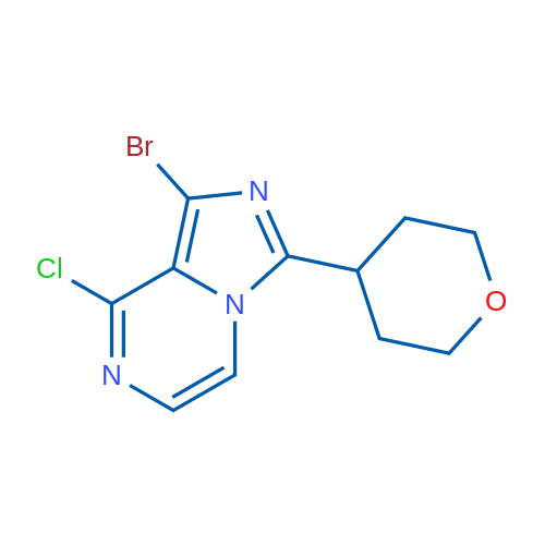 1-Bromo-8-chloro-3-(tetrahydro-2H-pyran-4-yl)imidazo[1,5-a]pyrazine 1g