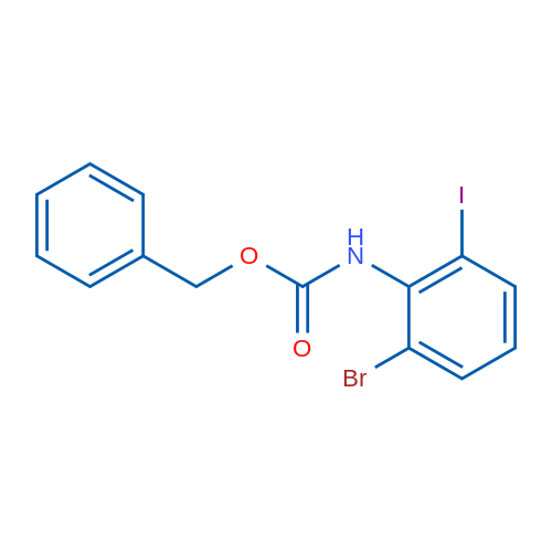 Benzyl (2-bromo-6-iodophenyl)carbamate 1g