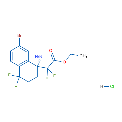 (R)-Ethyl 2-(1-amino-7-bromo-4,4-difluoro-1,2,3,4-tetrahydronaphthalen-1-yl)-2,2-difluoroacetate hydrochloride 1g