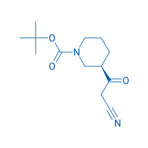tert-Butyl (R)-3-(2-cyanoacetyl)piperidine-1-carboxylate 250mg