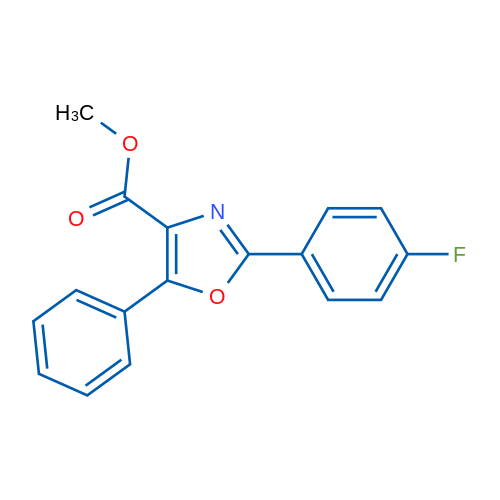 Methyl 2-(4-fluorophenyl)-5-phenyloxazole-4-carboxylate 1g
