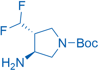 tert-Butyl (3S,4R)-3-amino-4-(difluoromethyl)pyrrolidine-1-carboxylate 1g