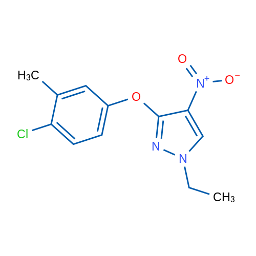 3-(4-Chloro-3-methylphenoxy)-1-ethyl-4-nitro-1H-pyrazole 1g