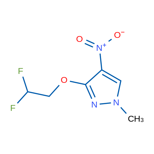 3-(2,2-Difluoroethoxy)-1-methyl-4-nitro-1H-pyrazole 5g