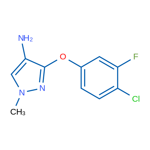 3-(4-Chloro-3-fluorophenoxy)-1-methyl-1H-pyrazol-4-amine 5g