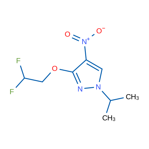 3-(2,2-Difluoroethoxy)-1-isopropyl-4-nitro-1H-pyrazole 1g
