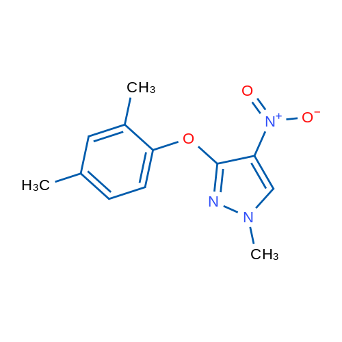 3-(2,4-Dimethylphenoxy)-1-methyl-4-nitro-1H-pyrazole 5g