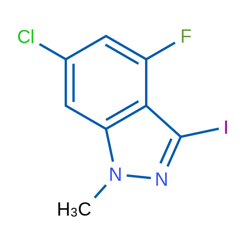6-Chloro-4-fluoro-3-iodo-1-methyl-1H-indazole 1g