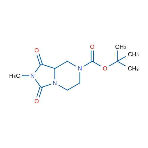 tert-Butyl 2-methyl-1,3-dioxohexahydroimidazo[1,5-a]pyrazine-7(1H)-carboxylate 250mg