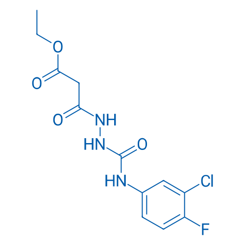 Ethyl 3-(2-((3-chloro-4-fluorophenyl)carbamoyl)hydrazinyl)-3-oxopropanoate 1g