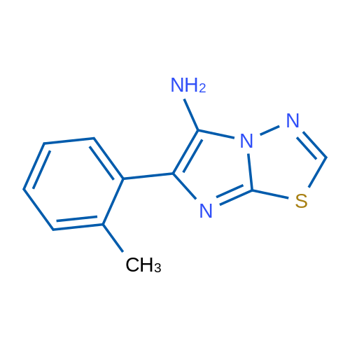 6-(2-Methylphenyl)imidazo[2,1-b][1,3,4]thiadiazol-5-amine 1g