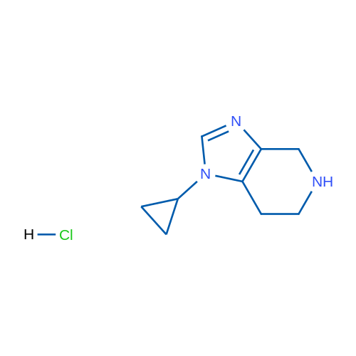 1-Cyclopropyl-1H,4H,5H,6H,7H-imidazo[4,5-c]pyridine hydrochloride 5g