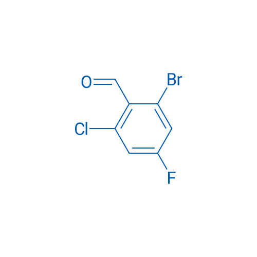 2-Bromo-6-chloro-4-fluorobenzaldehyde 1g