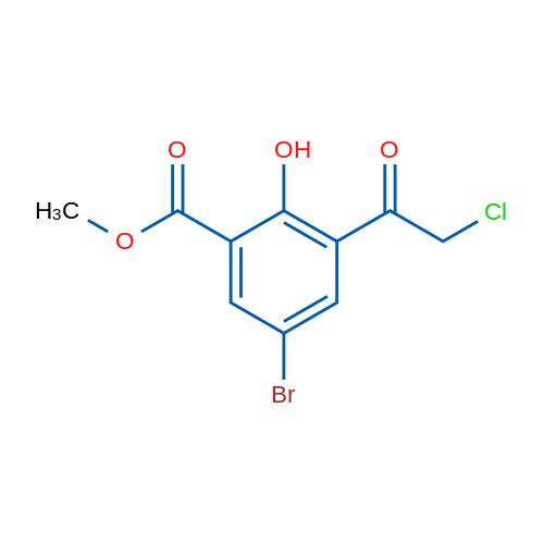Methyl 5-Bromo-3-(2-chloroacetyl)-2-hydroxybenzoate 1g