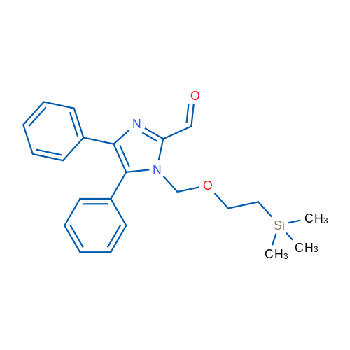 4,5-Diphenyl-1-((2-(trimethylsilyl)ethoxy)methyl)-1H-imidazole-2-carbaldehyde 1g