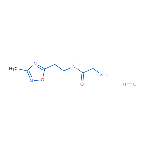 2-amino-N-(2-(3-methyl-1,2,4-oxadiazol-5-yl)ethyl)acetamide hydrochloride 10g