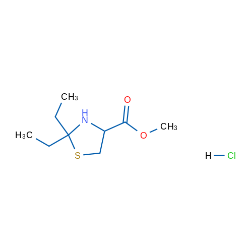 Methyl 2,2-diethylthiazolidine-4-carboxylate hydrochloride 5g