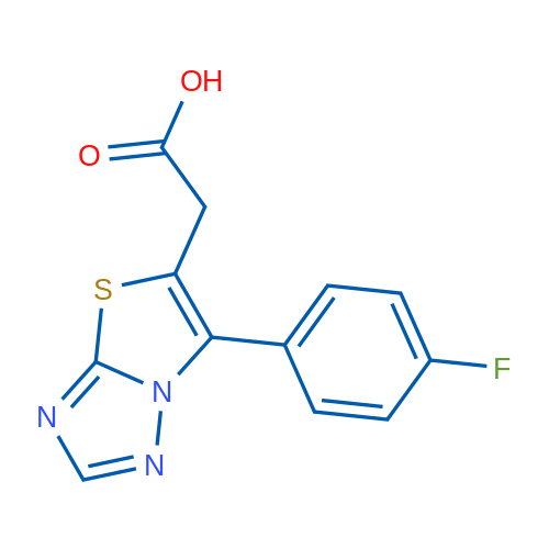 2-(6-(4-Fluorophenyl)thiazolo[3,2-b][1,2,4]triazol-5-yl)acetic acid 5g