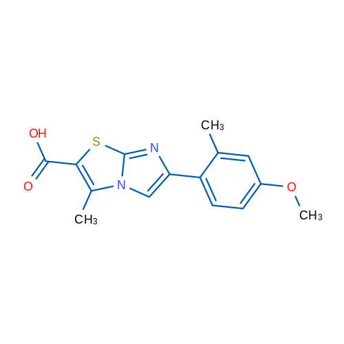 6-(4-Methoxy-2-methylphenyl)-3-methylimidazo[2,1-b]thiazole-2-carboxylic acid 1g