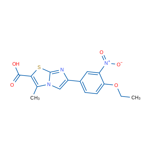 6-(4-Ethoxy-3-nitrophenyl)-3-methylimidazo[2,1-b]thiazole-2-carboxylic acid 1g