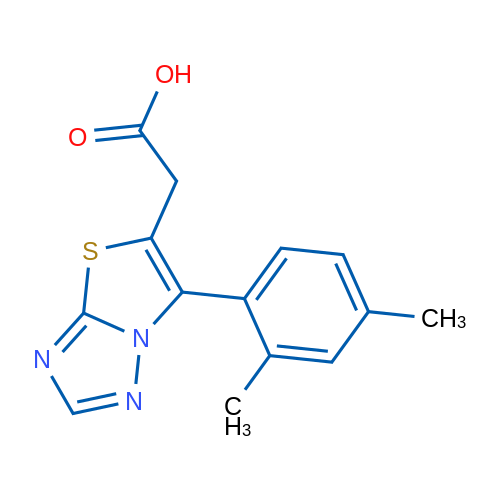 2-(6-(2,4-Dimethylphenyl)thiazolo[3,2-b][1,2,4]triazol-5-yl)acetic acid 1g