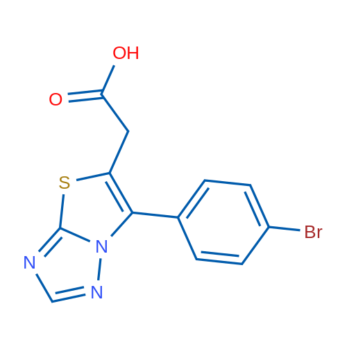 2-(6-(4-Bromophenyl)thiazolo[3,2-b][1,2,4]triazol-5-yl)acetic acid 1g