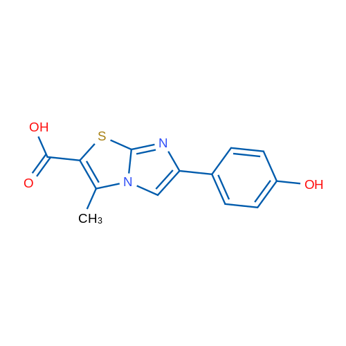 6-(4-Hydroxyphenyl)-3-methylimidazo[2,1-b]thiazole-2-carboxylic acid 1g